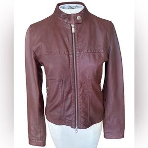 NEW Italian Leather Luxury Size 1- XS Tobacco/Maroon Color